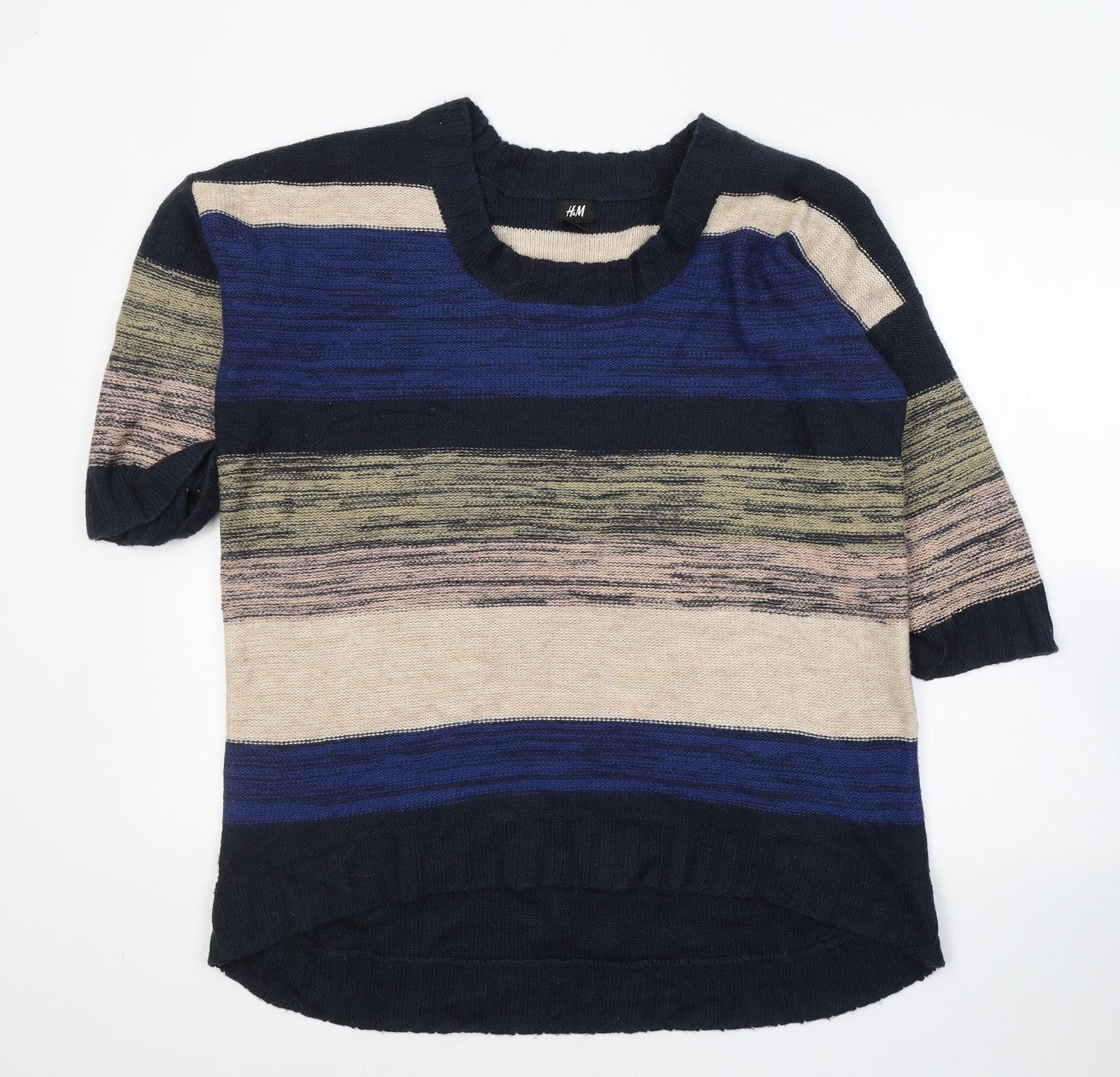 Womens UK Size M H&M Blue Pullover Jumper