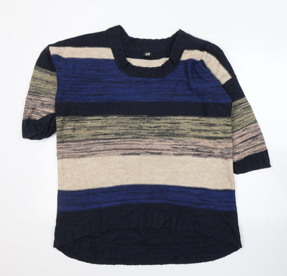 Womens UK Size M H&M Blue Pullover Jumper
