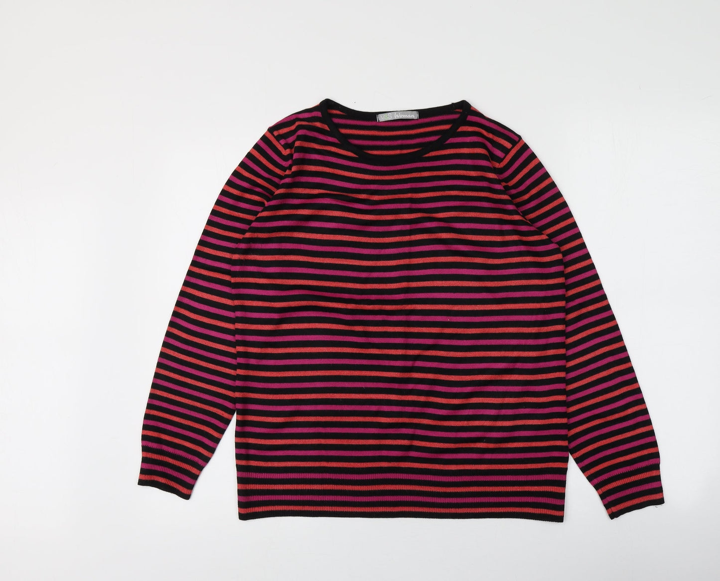 Womens UK Size 14 M&S Multicoloured Pullover Jumper