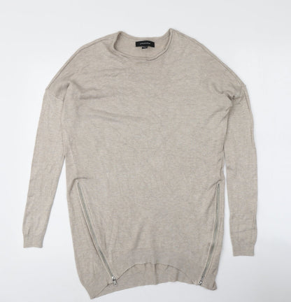 Womens UK Size 6 Atmosphere Beige Pullover Jumper