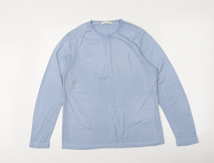 Womens UK Size 12 M&S Blue Pullover Jumper