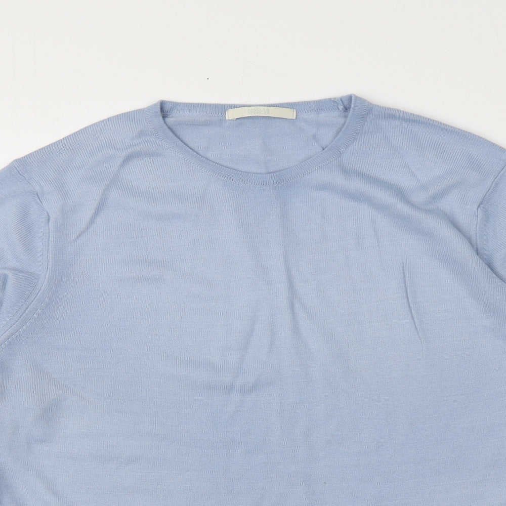 Womens UK Size 12 M&S Blue Pullover Jumper