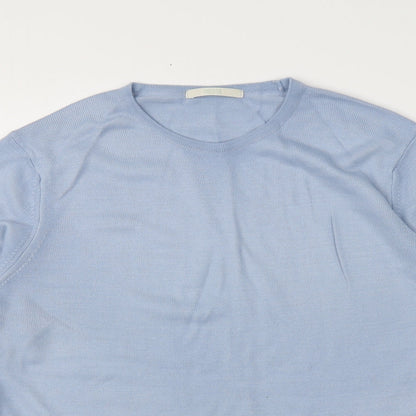 Womens UK Size 12 M&S Blue Pullover Jumper