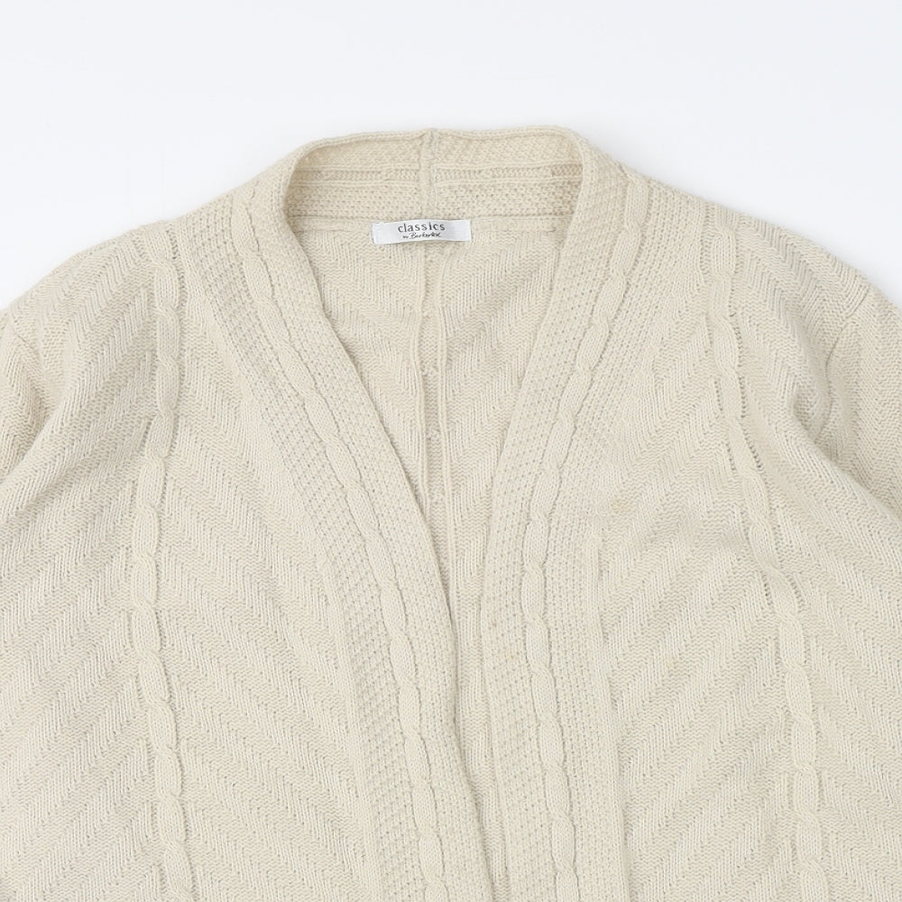 Womens UK Size 10 Berkertex Beige Cardigan Jumper
