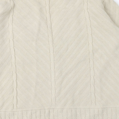 Womens UK Size 10 Berkertex Beige Cardigan Jumper