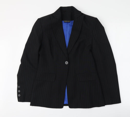 Womens UK Size 10 Definitions Black Jacket