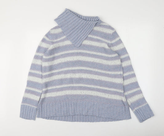 Womens UK Size 16 M&Co Purple Pullover Jumper