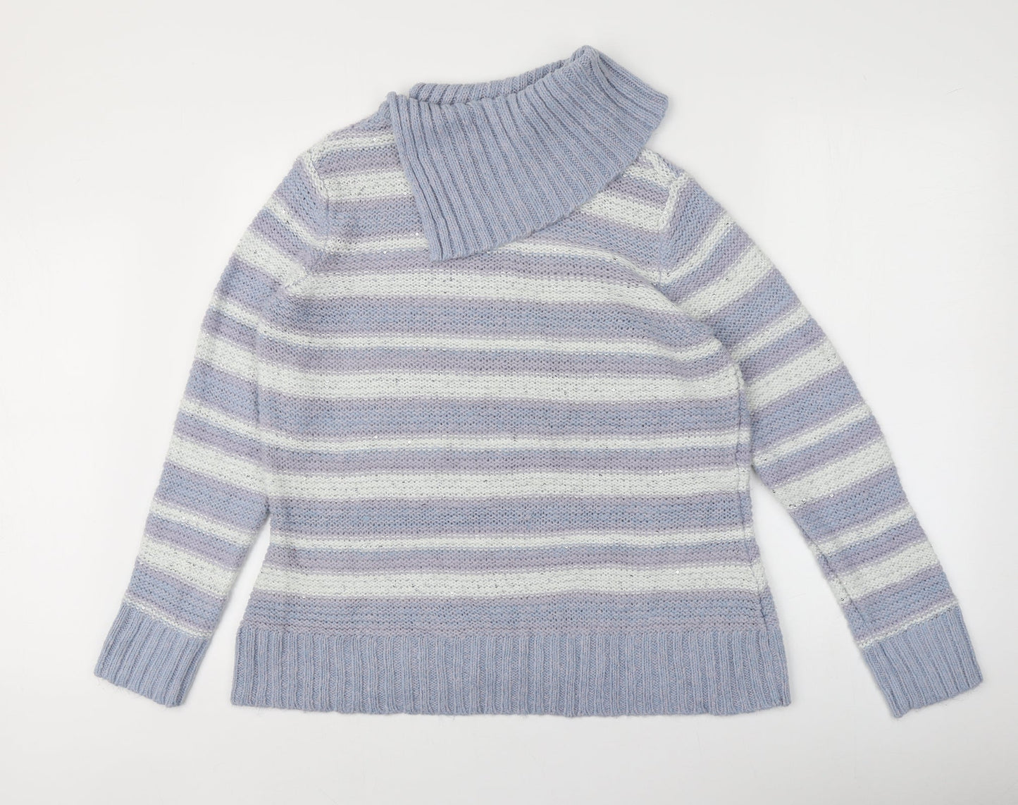 Womens UK Size 16 M&Co Purple Pullover Jumper