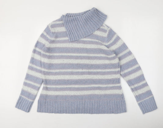 Womens UK Size 16 M&Co Purple Pullover Jumper