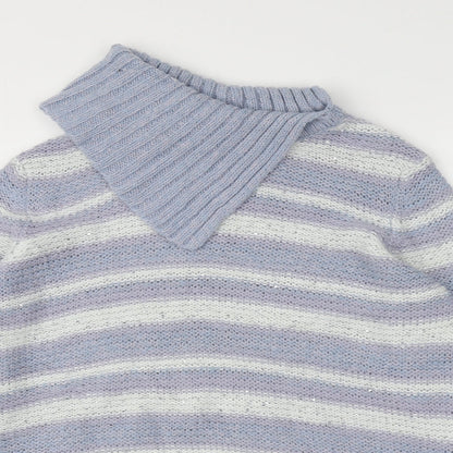 Womens UK Size 16 M&Co Purple Pullover Jumper