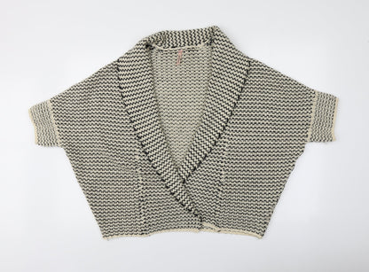 Womens UK Size 8 sweewe Beige Cardigan Jumper
