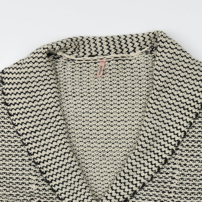 Womens UK Size 8 sweewe Beige Cardigan Jumper