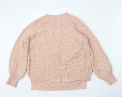 Womens UK Size S Marks and Spencer Pink Pullover Jumper