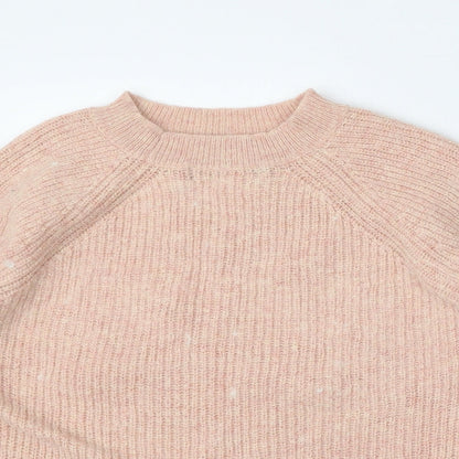 Womens UK Size S Marks and Spencer Pink Pullover Jumper