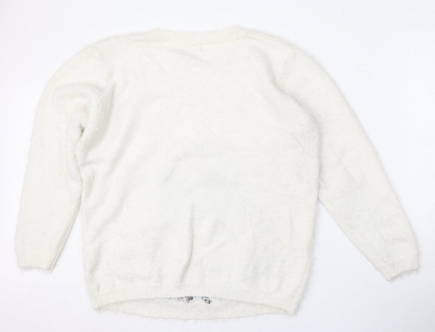 Womens UK Size XL Klass White Pullover Jumper
