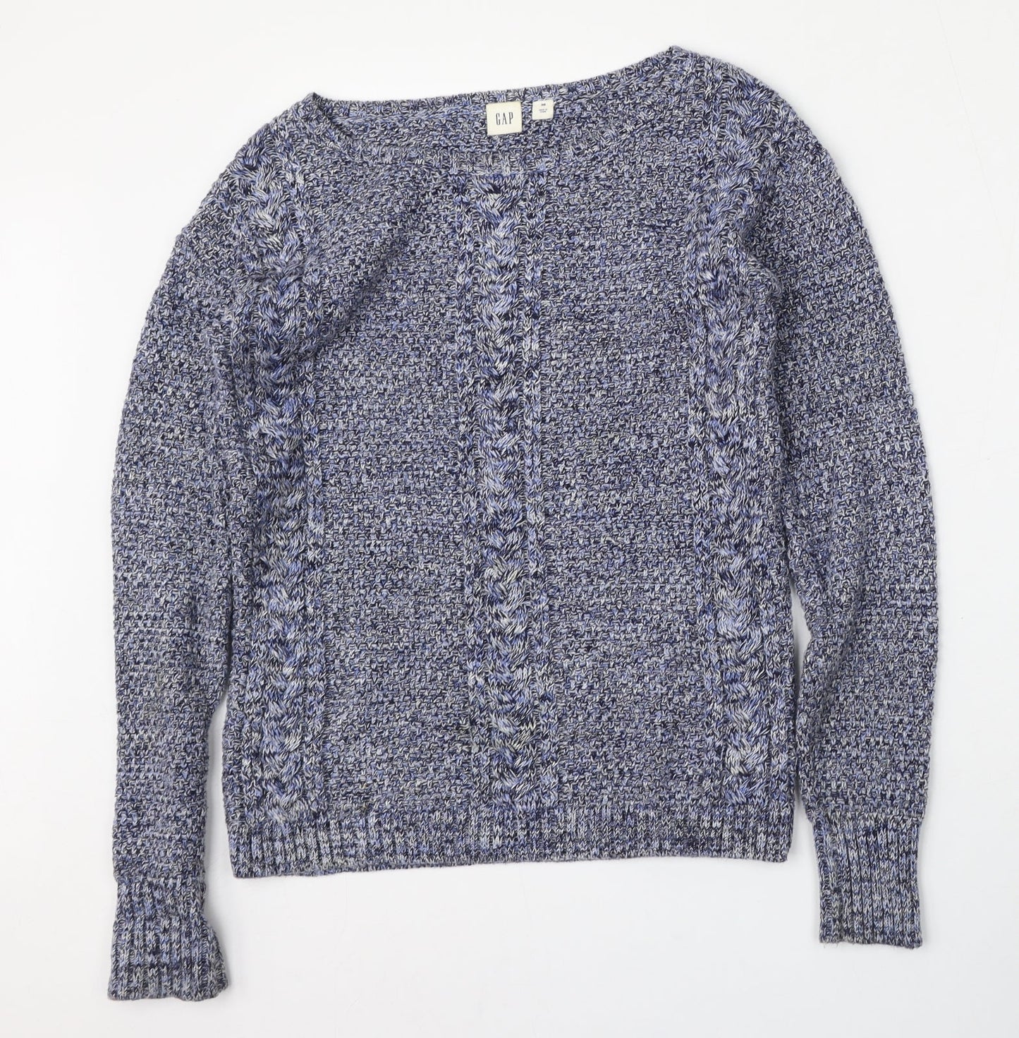 Gap Mens Blue Round Neck  Cotton Pullover Jumper Size XS