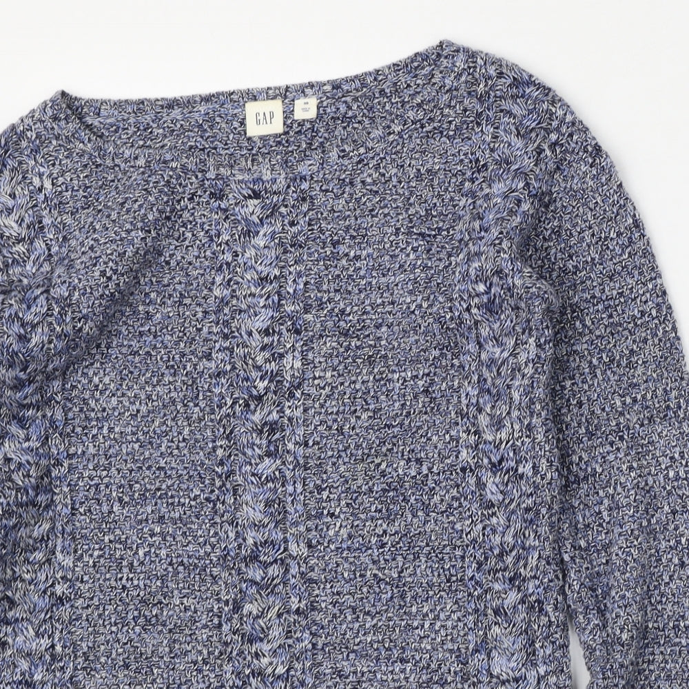 Gap Mens Blue Round Neck  Cotton Pullover Jumper Size XS