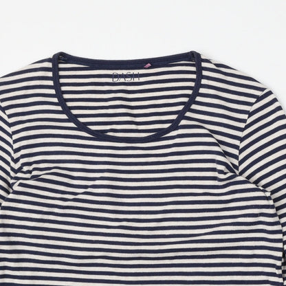 Womens UK Size M DASH White Basic T-Shirt