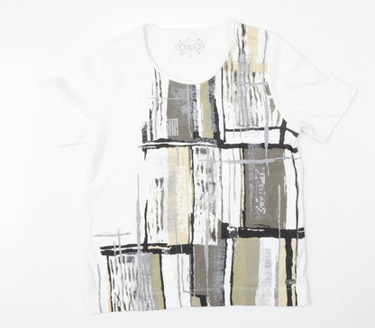 Womens UK Size 10 Tigi White Basic T-Shirt