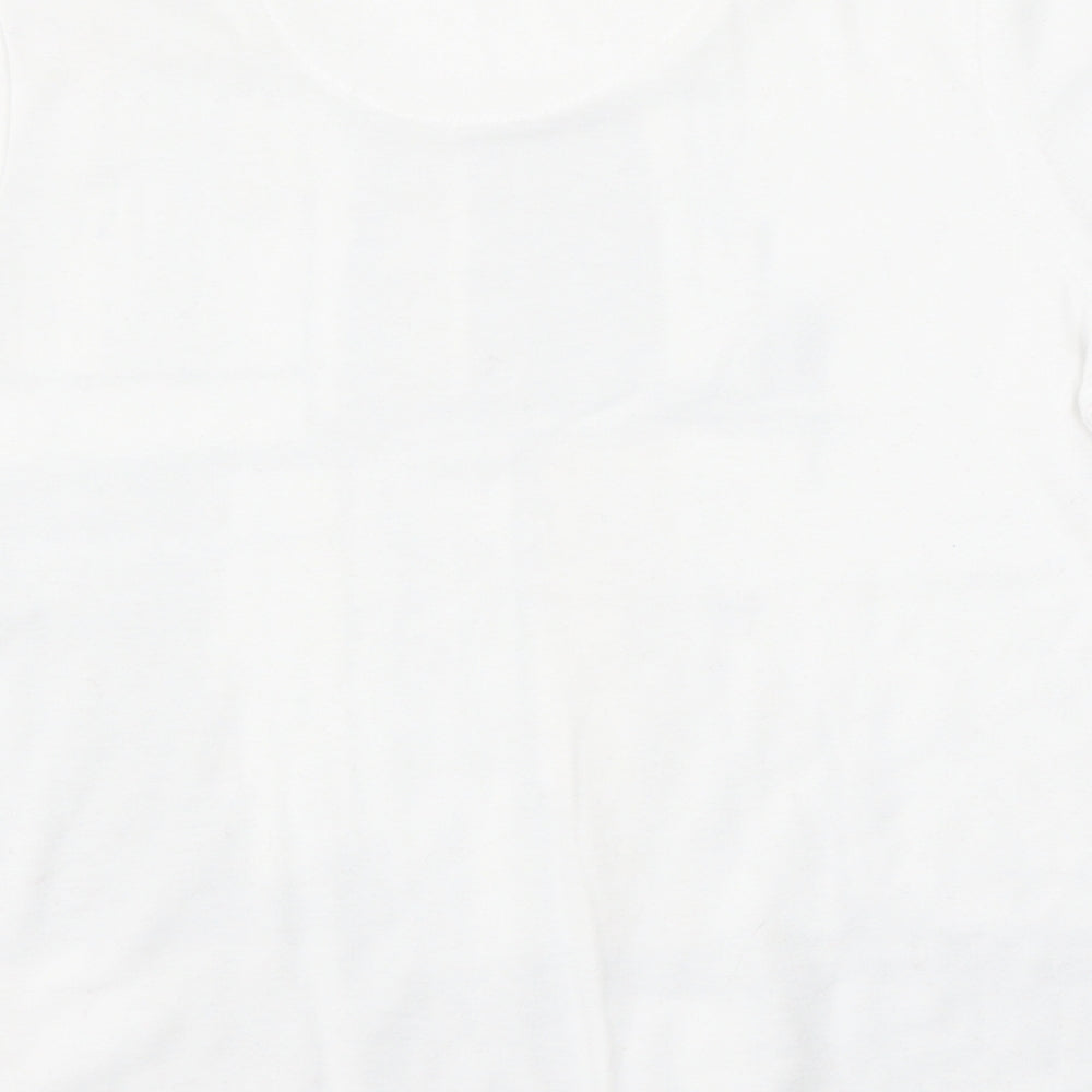 Womens UK Size 10 Tigi White Basic T-Shirt