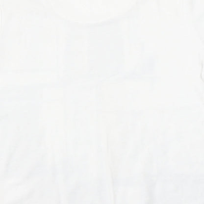 Womens UK Size 10 Tigi White Basic T-Shirt