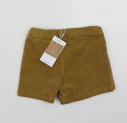name it Girls Brown  Cotton Wrap Skort Size 2-3 Years  Regular