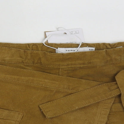 name it Girls Brown  Cotton Wrap Skort Size 2-3 Years  Regular