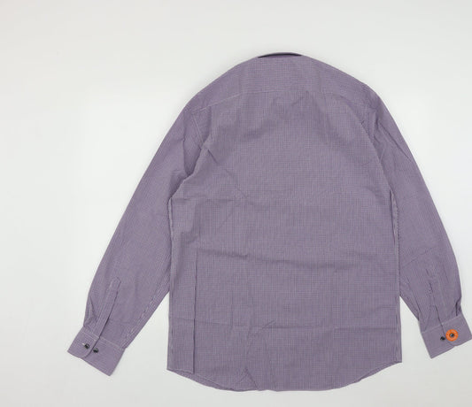 Mens UK Size L Marks and Spencer Multicoloured  Button-Up Long Sleeve Casual Shi