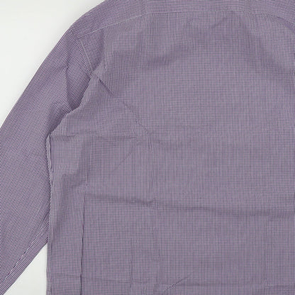Mens UK Size L Marks and Spencer Multicoloured  Button-Up Long Sleeve Casual Shi