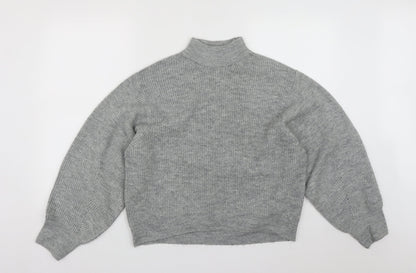 Womens UK Size M New Look Grey Pullover Jumper