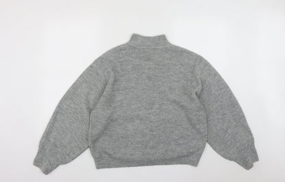 Womens UK Size M New Look Grey Pullover Jumper