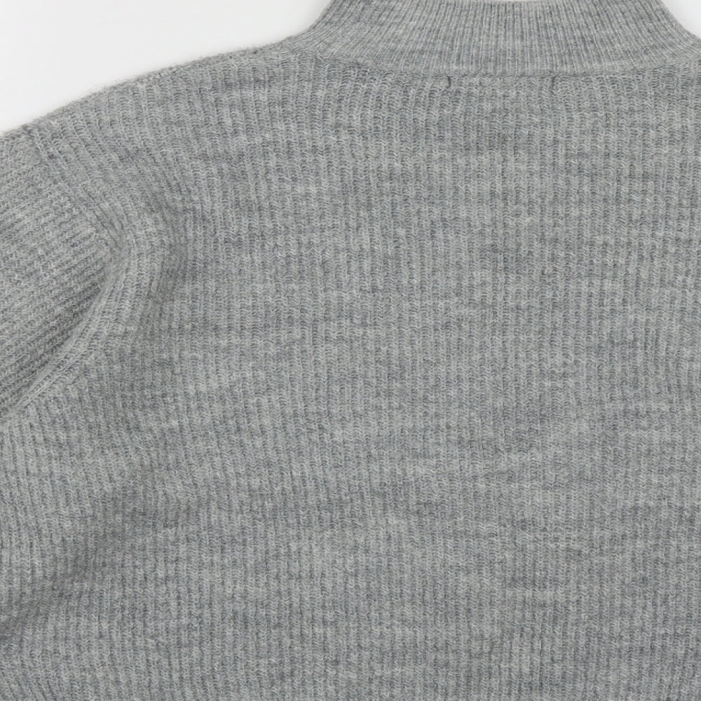 Womens UK Size M New Look Grey Pullover Jumper
