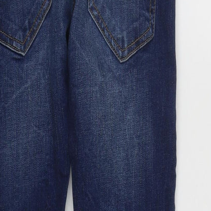 Mens UK Size 28 in Preworn Regular Fit Skinny Blue Jeans