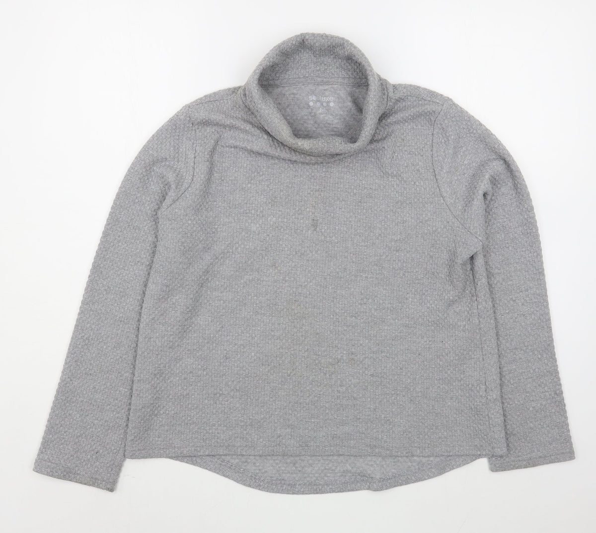 Additional front view of Matalan women’s grey polyester pullover sweatshirt, size M, pullover