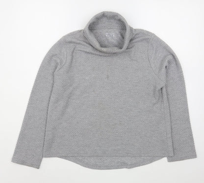 Additional front view of Matalan women’s grey polyester pullover sweatshirt, size M, pullover