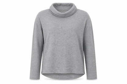 Front view of Matalan women’s grey polyester pullover sweatshirt, size M, pullover