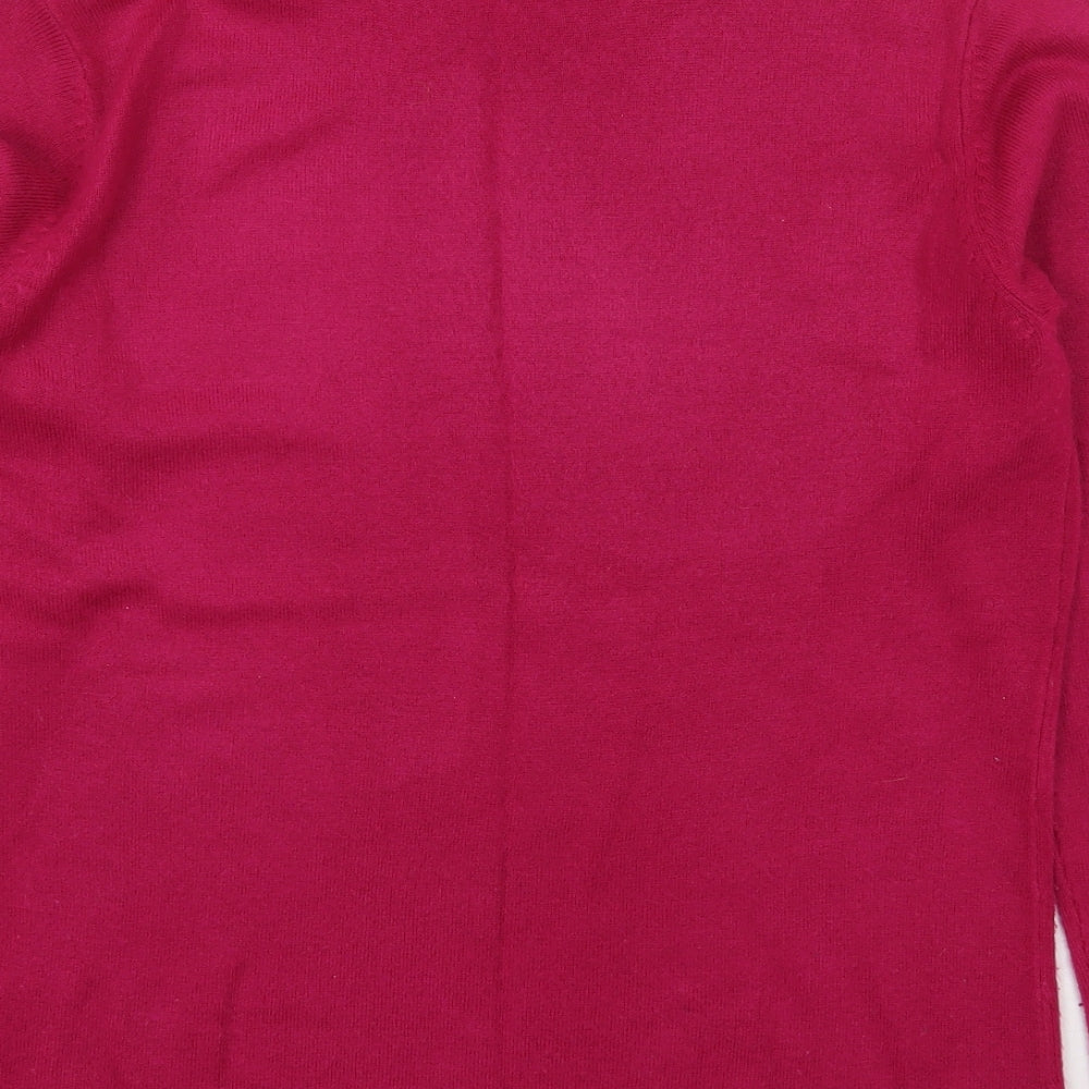 Womens UK Size S Bm Collection Pink Pullover Jumper