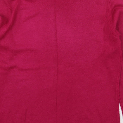 Womens UK Size S Bm Collection Pink Pullover Jumper