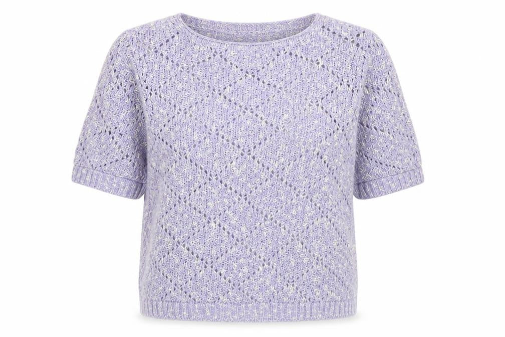 Womens UK Size M M&Co Purple Pullover Jumper