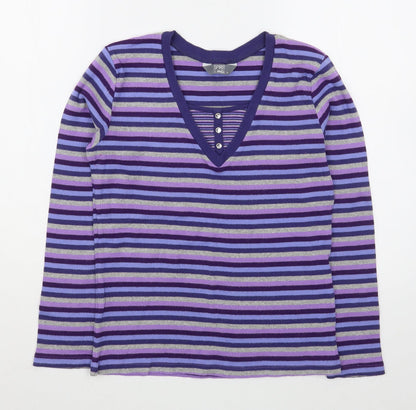 Womens UK Size M Spirit Purple Pullover Jumper