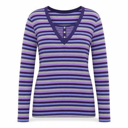 Womens UK Size M Spirit Purple Pullover Jumper