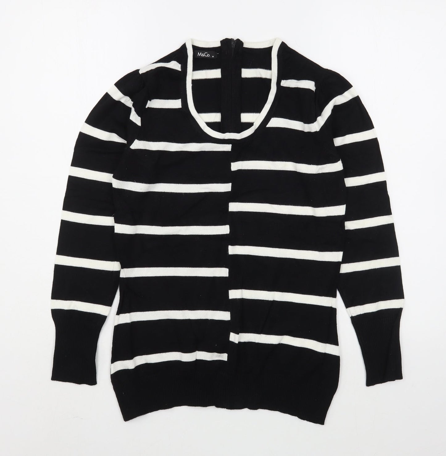 Womens UK Size M M&Co Black Pullover Jumper