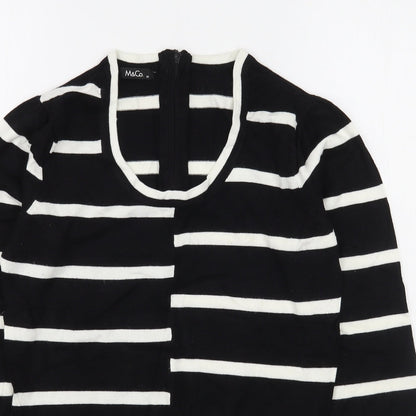Womens UK Size M M&Co Black Pullover Jumper