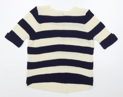 Womens UK Size M M&Co Blue Pullover Jumper