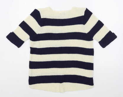 Womens UK Size M M&Co Blue Pullover Jumper
