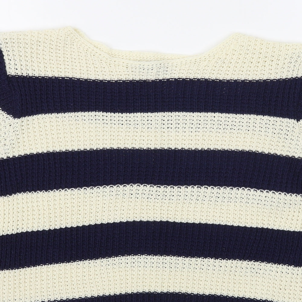 Womens UK Size M M&Co Blue Pullover Jumper