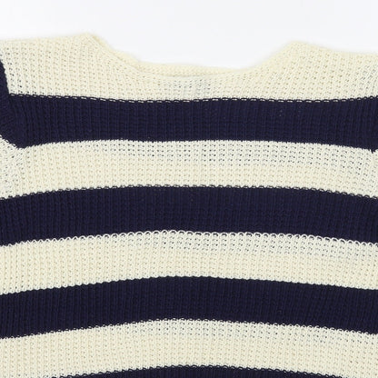 Womens UK Size M M&Co Blue Pullover Jumper