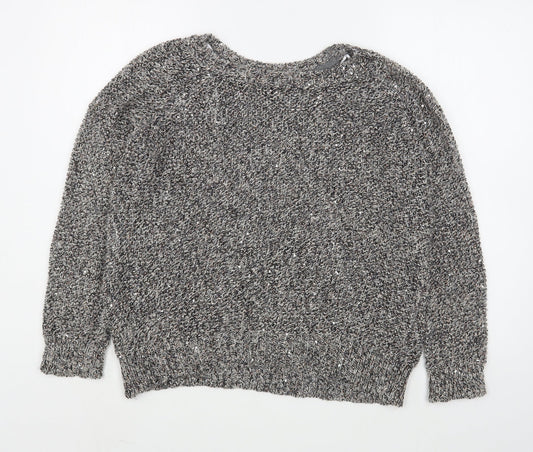 Womens UK Size 8 Dorothy Perkins Grey Pullover Jumper