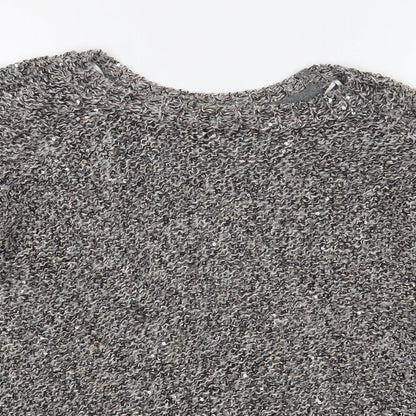 Womens UK Size 8 Dorothy Perkins Grey Pullover Jumper
