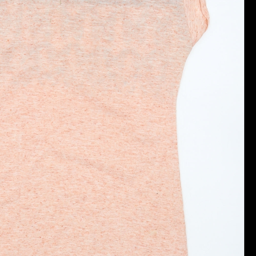 Womens UK Size S Chemistry Pink Basic T-Shirt
